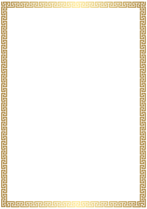 Rectangle Gold, Golden Deco Border, colored frame