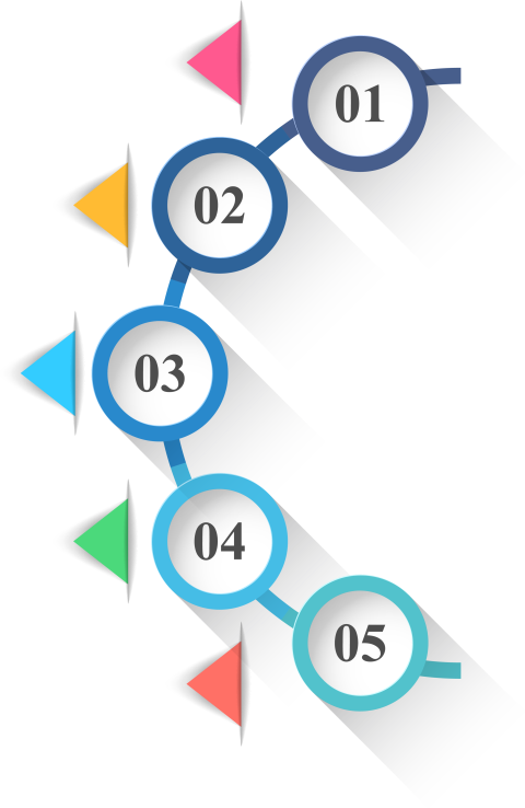 Infographic Circle Icon, Circles and triangles