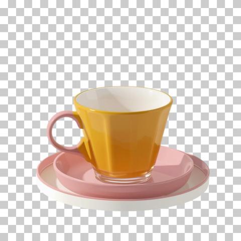 floating breakfast set isolated white transparent background 6